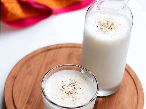 Lassi and chana breakfast