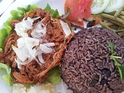Moros (black beans and rice)