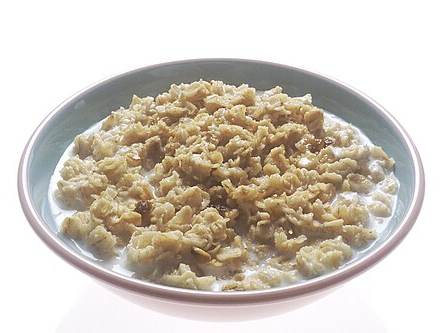 Cream with porridge