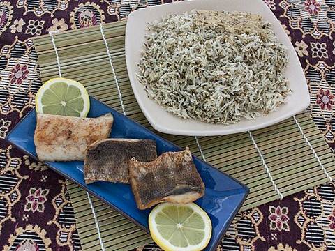 Sabzi polo ba mahi