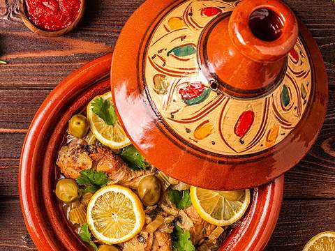 Chicken with preserved lemon