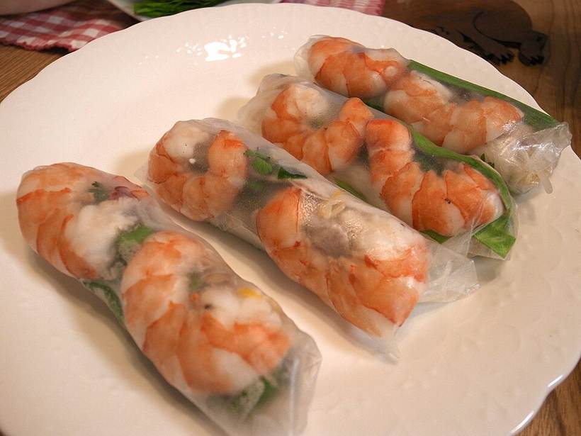 Goi cuon (fresh spring rolls)